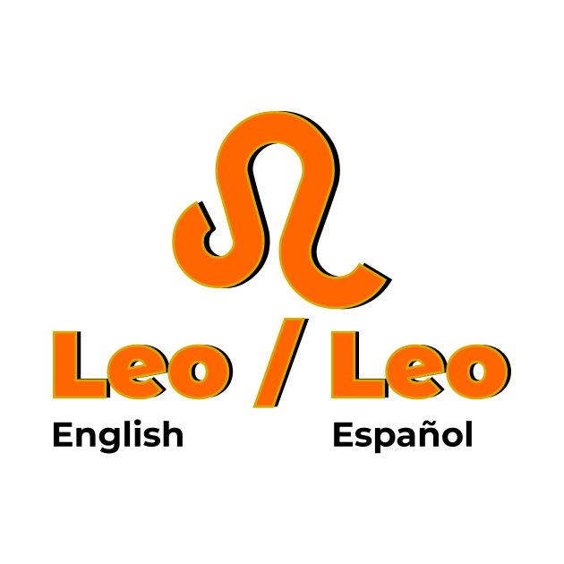 Leo Power Color - Orange & Gold by MiamiTees305