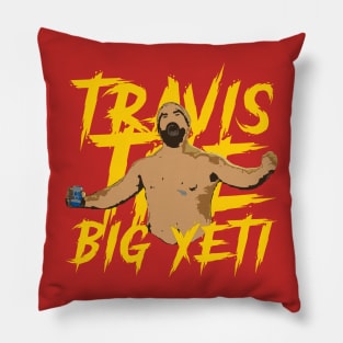 Big Yeti Kelce Football Fan Art Pillow