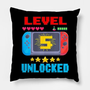 5th Birthday Level 5 Video Birthday Pillow