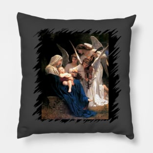 Our Lady Song of Angels Virgin Mary and Infant Jesus Music Catholic Saint Pillow