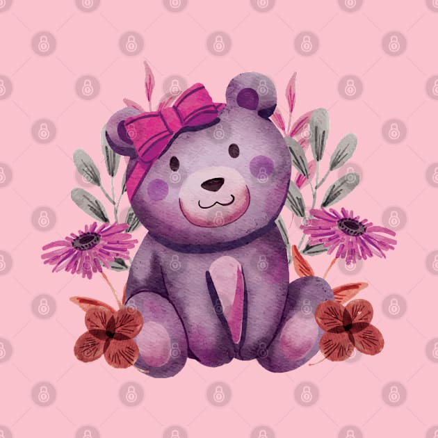 Pink bear by salimax