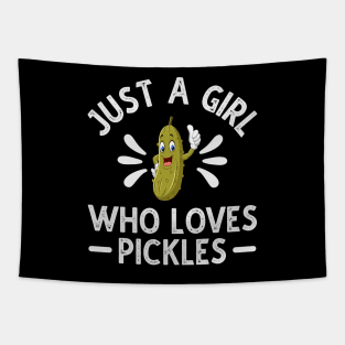Just A Girl Who Loves Pickles Tapestry