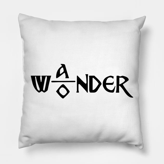 Wonder wander Pillow by jardakelley