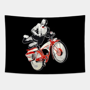 Pee Wee Herman Bicyle Jump Tapestry