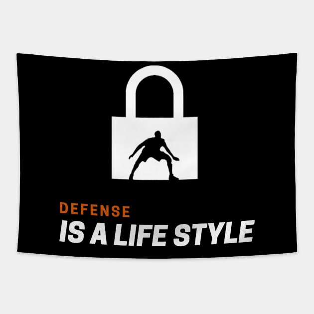 Defense Is a Life Style Tapestry by Lockdown Defense