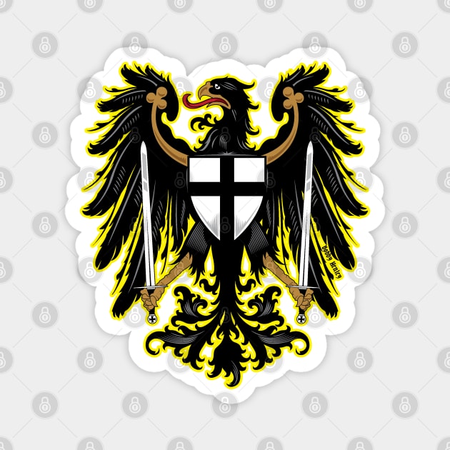 Teutonic Eagle REVISED     (dark tees) Magnet by Illustratorator