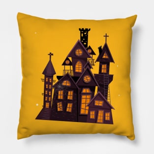 Scary House Pillow