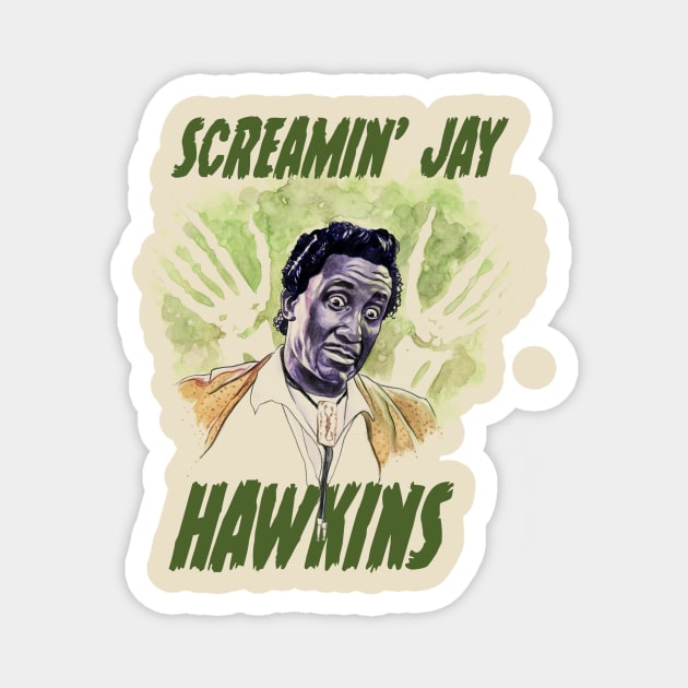 Screamin Jay Hawkins Magnet by Beau Berkley Art