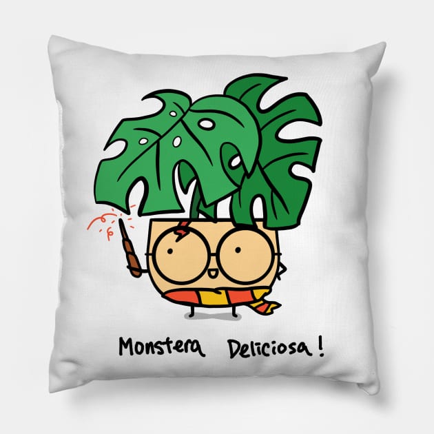 Monstera Deliciosa! Pillow by Home by Faith