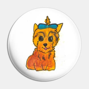 Yorkie Puppy Pin