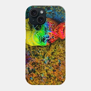 A Bali face mask on yellow background Phone Case