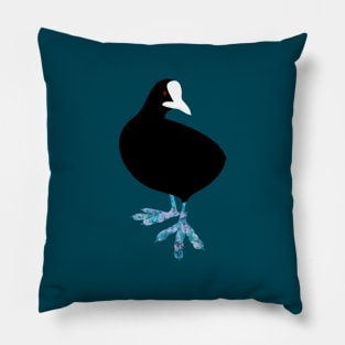 Common Coot - the abstract Bird Pillow