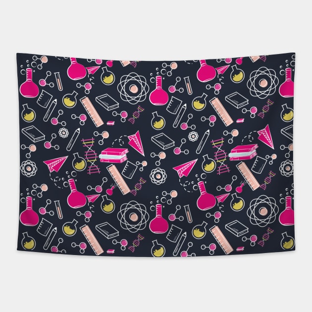 Science teacher girly science Pink science teachers mask Posters and Art Prints Tapestry by Gaming champion