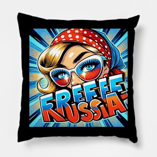 Free Russia T-shirt Pillow
