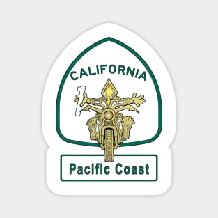 California Motorcycles Pacific Coast Highway Vacation Magnet