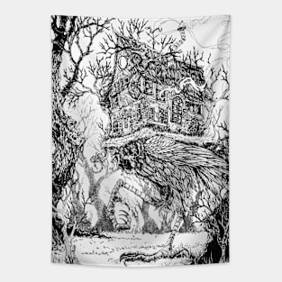 Baba Yaga's Hut - A Walk in the Woods Tapestry