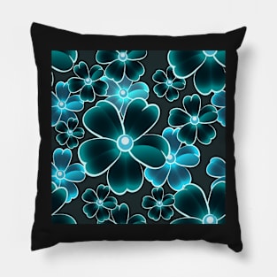 seamless color flower pattern Pillow