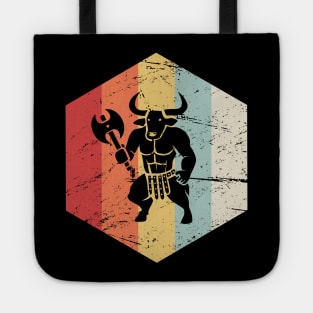 Retro Vintage Greek Mythology Minotaur Icon Tote