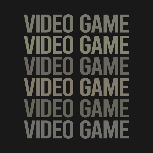 Gray Text Art Video Games Game Gaming Gamer by Happy Life