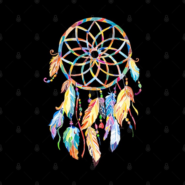 Multicolored dreamcatcher by JBLAIS DESIGN 