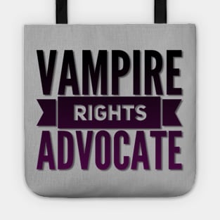 Vampire Rights Advocate (Black to Purple) Tote