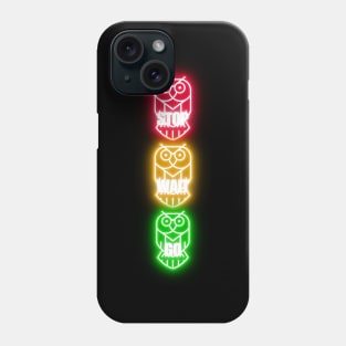 Neon Traffic Owls Phone Case