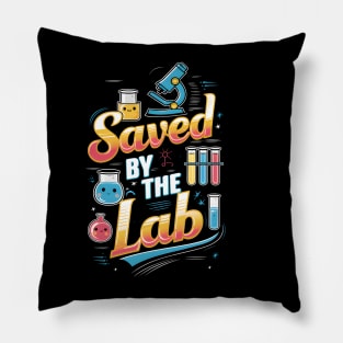 Saved by The Lab-Cute Retro Lab week Pillow