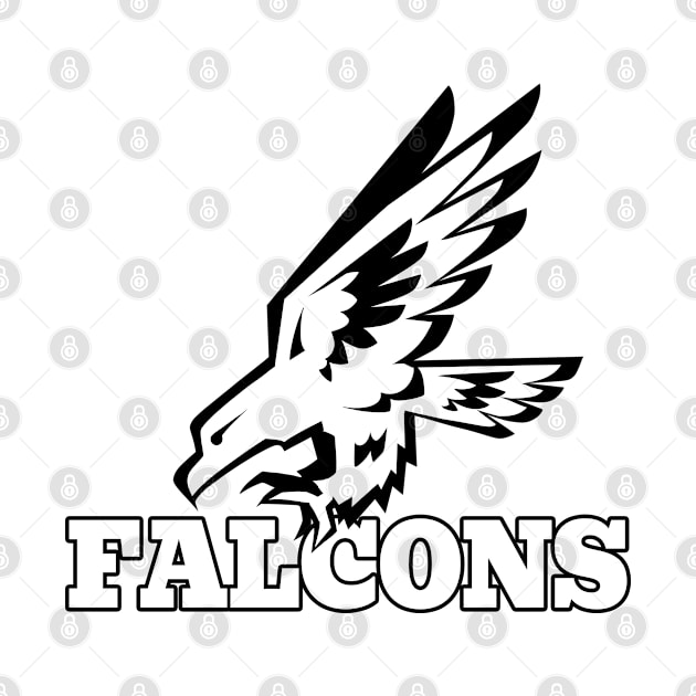 Falcons Mascot by Generic Mascots