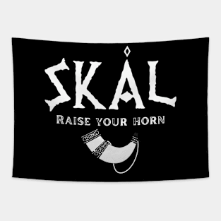 Skål, Raise your Horn Tapestry