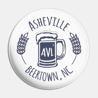 Beertown Asheville, NC - GreyBlue G 03 Pin