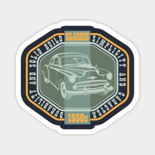 Collectable Cars Classic 1950s Baby Boomers Magnet