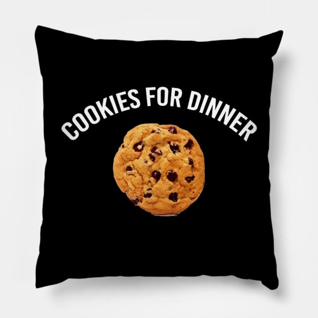 Cookies for Dinner Pillow by Amigospc