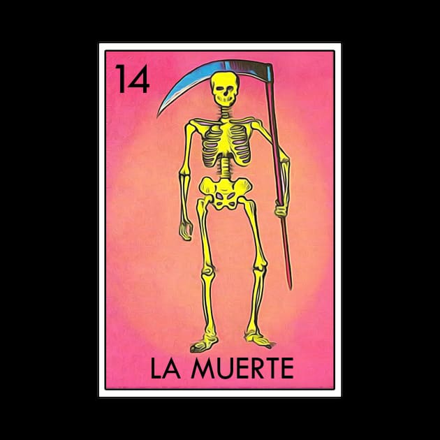 Loteria La Muerte Mexican Icon by Cabezon