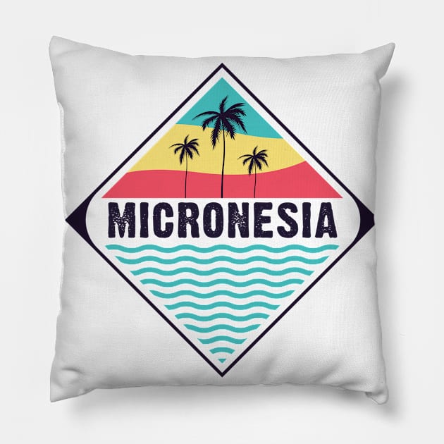 Micronesia vibes Pillow by SerenityByAlex