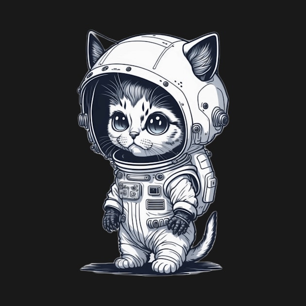 Purrfectly Out of This World: A Cat in a Spacesuit by luxury artista