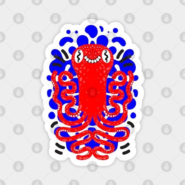 Octopus Magnet by Shamillustration