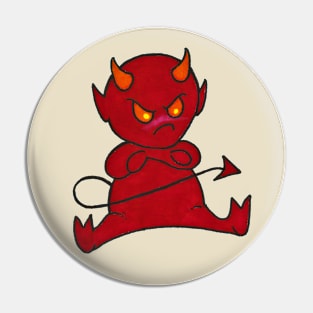 Cross Little Devil Pin