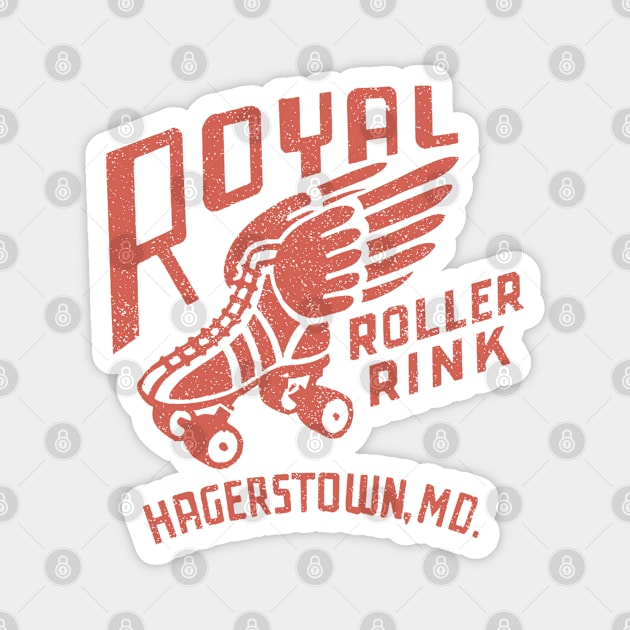 Vintage Roller Skating Hagerstown Maryland Magnet by Timeless Chaos
