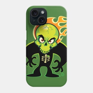 SkullyDawg Shadow Green Skull Phone Case