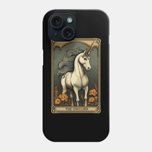 Unicorn Tarot Card Vintage Artwork Phone Case