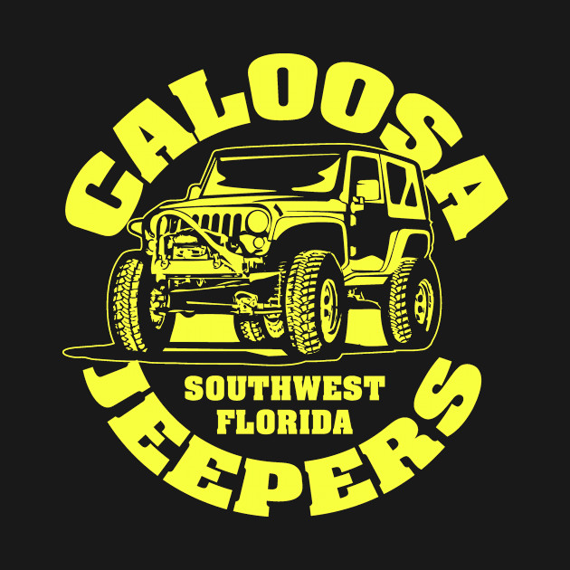 Yellow Vertical Logo by Caloosa Jeepers 