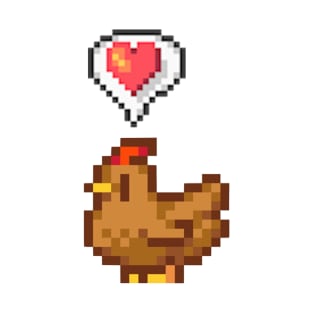 Stardew Valley Happy Brown Chicken T-Shirt