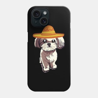 Cute dog shih tzu mexico cinco de mayo Phone Case