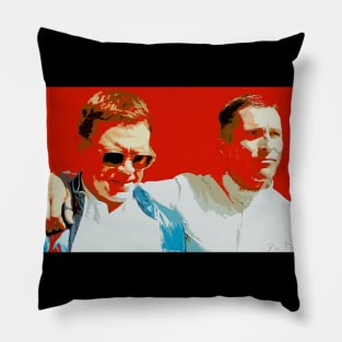 matt damon - christian bale Pillow