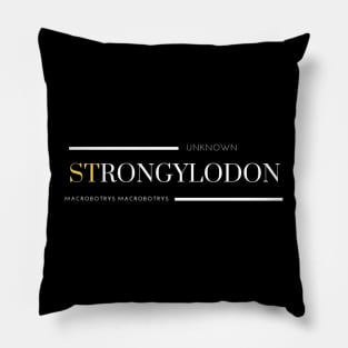 Minimalist Exotic Plant Design: Natural and Sophisticated Style - strongylodon Pillow