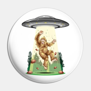 Cosmic Encounter:  Bigfoot Alien Abduction Pin