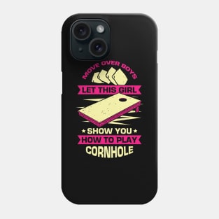 Cornhole Bean Bag Toss Player Girl Gift Phone Case