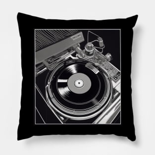 Turntable - Vintage Audio LP Vinyl Record Player Gift Pillow