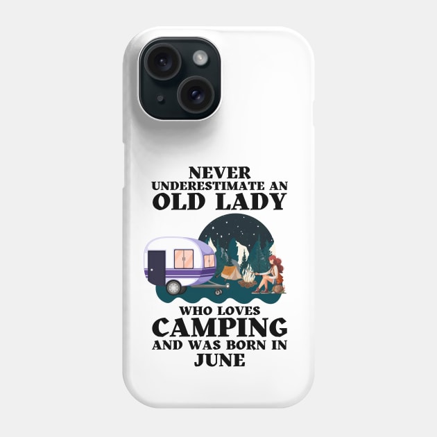 Never Underestimate Who Love Camping April Lady T-Shirt Never Underestimate Who Love Camping April Lady T-Shirt