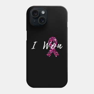 I won pink cancer survivor shirt Phone Case